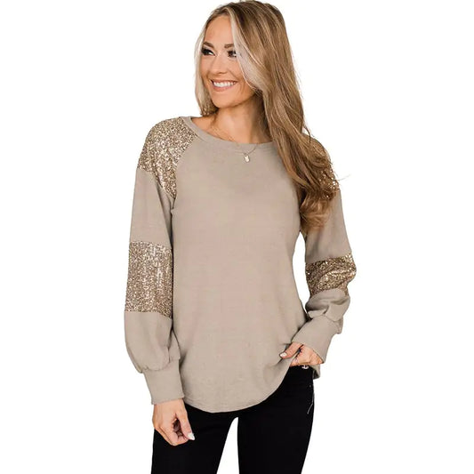 Round Neck Long Sleeve Pullover